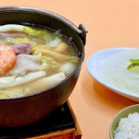 H7. Japanese Miso Pot 日式味噌海鮮鍋 · Spicy. Chef recommendation. No spicy. Pork, shrimp, quail egg, clam, fish ball, kamaboko, fi...