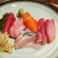 Sashimi Go Ten · Chef choice five kinds 15 pieces.