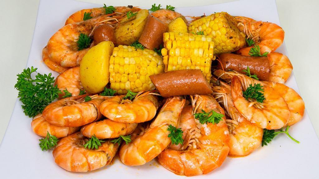  Shrimp  Boil with head on · One Pond  Shrimp with Head in the Cajun Sauce