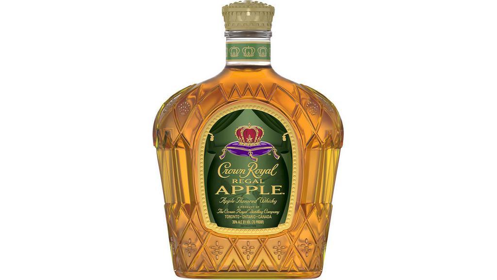 Crown Royal Regal Apple (750 ml) · To create this extraordinary blend, Crown Royal™ whiskies are hand selected and infused with Regal Gala Apple flavors. The result is a perfectly balanced Canadian Whisky with notes of crisp apple flavor.