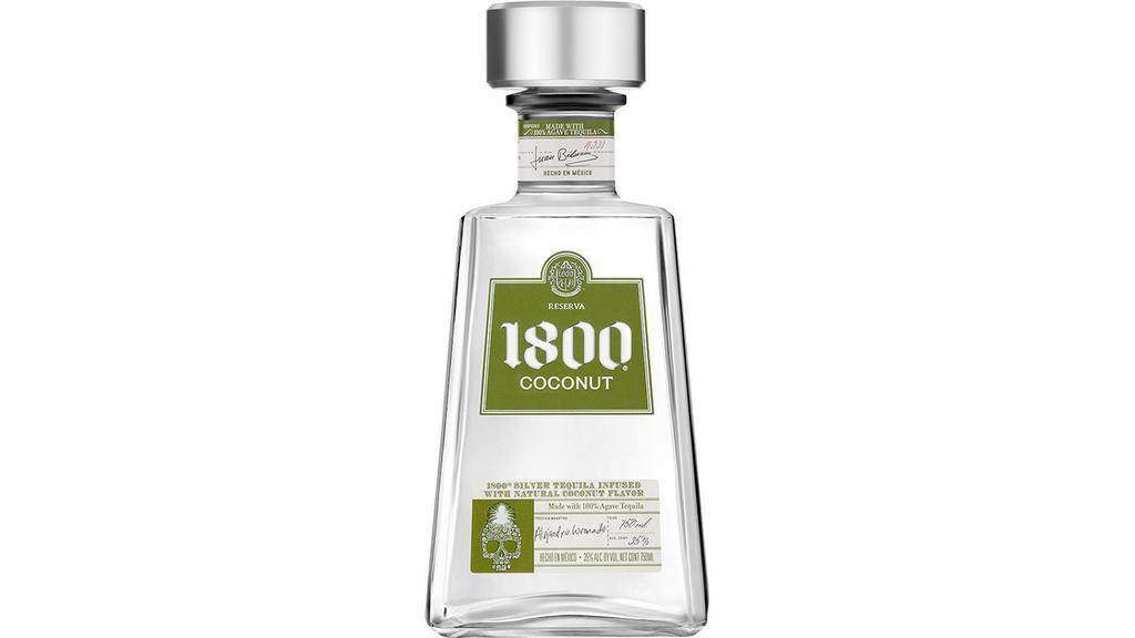 1800 Coconut Tequila (750 Ml) · Our signature double-distilled 1800® Silver Tequila infused with natural, ripe coconut flavor. With its slightly-sweet and medium-bodied tropical taste, this versatile spirit is delicious on the rocks and also tastes great mixed with pineapple juice.