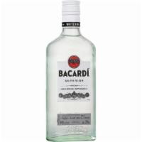 Bacardi Superior (375 ml)  (RUM) · BACARDÍ Superior Rum is a light and aromatically balanced rum. Subtle notes of almonds and l...