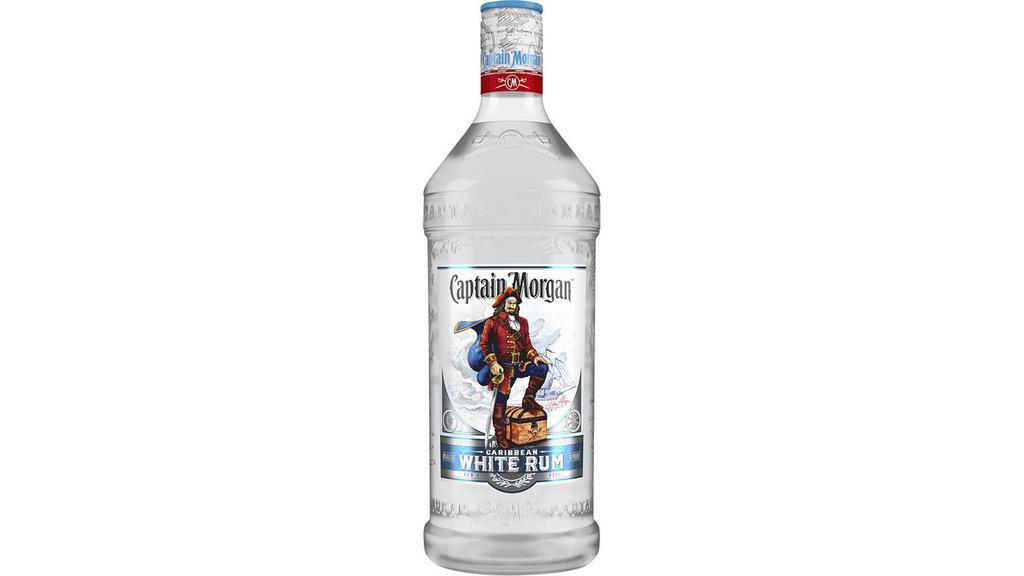 Captain Morgan White Rum (1.75 L) · The pristine waters of the Caribbean inspired the creation of Captain Morgan White Rum. A white rum that is five times distilled and made with fine cane molasses, Captain Morgan White Rum is as smooth as the Captain himself.