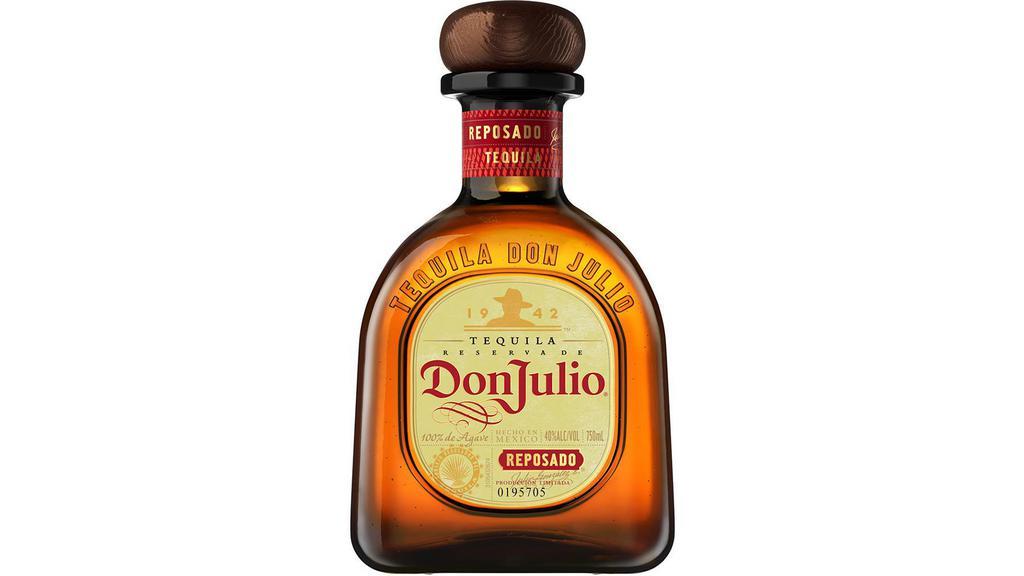 Don Julio Reposado Tequila (750 Ml) · Aged for eight months in American white-oak barrels, Don Julio® Reposado Tequila is golden amber in color, and offers a rich, smooth finish—the very essence of the perfect barrel-aged tequila. With a mellow, elegant flavor and inviting aroma, Don Julio® Reposado Tequila is best savored as part of a refreshing tasting cocktail or chilled on the rocks.