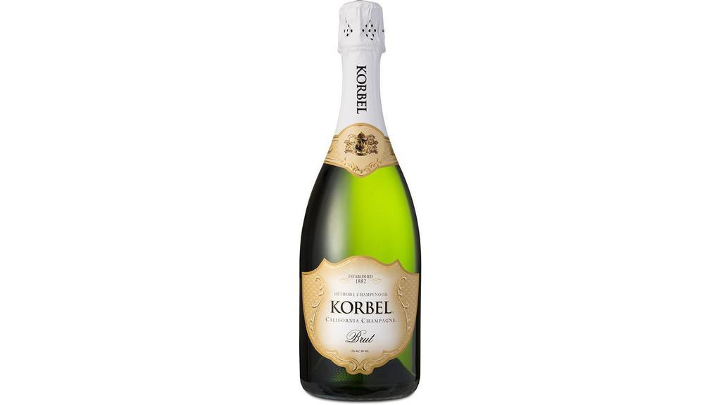 Korbel Brut (750 Ml) · America’s favorite California champagne, KORBEL Brut is refined, with a balanced, medium-dry finish. Enjoy lively aromas of citrus and cinnamon leading to crisp flavors of orange, lime, vanilla and a hint of strawberry.