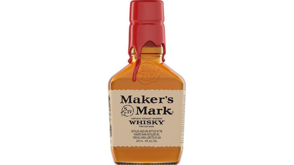 Maker's Mark Bourbon Whisky (200 ml) · This one changed the way we think of bourbon, all because one man changed the way he thought about making it. Bill Samuels, Sr., simply wanted a whisky he would enjoy drinking. Never bitter or sharp, Maker's Mark® is made with soft red winter wheat, instead of the usual rye, for a one-of-a-kind, full-flavored bourbon that's easy to drink. To ensure consistency, we rotate every barrel by hand and age our bourbon to taste, not time. Each and every bottle of Maker's® is still hand-dipped in our signature red wax at our distillery in Loretto, Ky., just like Bill, Sr., would have wanted.