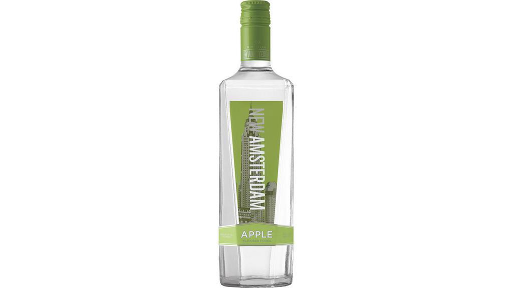 New Amsterdam Apple Vodka (750 Ml) · New Amsterdam Apple offers a refreshing, crisp profile layered with sweet, bright apple flavors. The complexity of the natural fruit flavor is perfectly balanced with just enough bite for a clean, smooth finish.