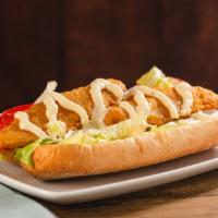 Fish Po'boy · Fried fish, lettuce and tomato on a French roll served with your choice of mayo or tartar sa...