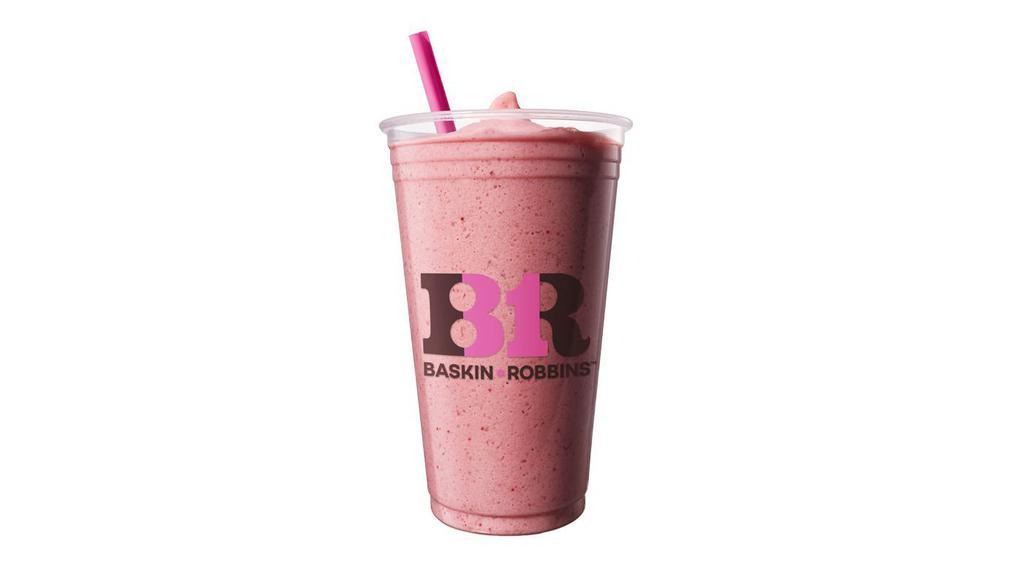Smoothie · Refreshing frozen treat made with real pureed fruit and fat free vanilla frozen yogurt.