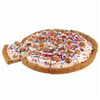 Chocolate Chip Cookie Dough Polar Pizza® Ice Cream Treat · A chocolate chip cookie crust with Chocolate Chip Cookie Dough Ice Cream, topped with cookie...