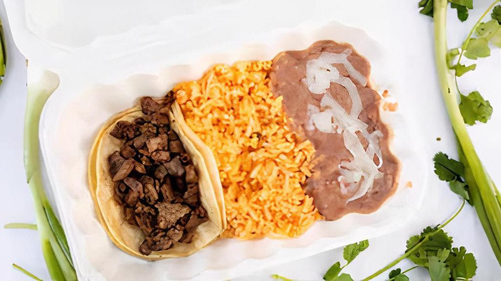 Kid’s Taco Plate · One Taco served with Rice & Beans