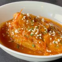 Chile Relleno · Tomatoes and jalapenos add immense flavor to our peppers stuffed with a blend of cheeses.