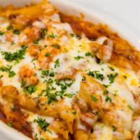 Baked Penne · Choice of chicken or sausage. Sauces: Alfredo or Marinara