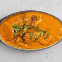Madras Chicken Curry (GF) by Zareen's · By Zareen's. Charcoal grilled boneless chicken thigh, carrots, potatoes, and peas cooked in ...