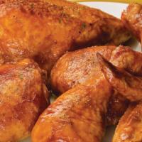 Baked Chicken (8 Pieces) · Juicy and flavorful baked chicken pieces.