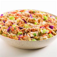Chinese Chicken Salad 1/4 Lb. · Shredded green and red cabbage with carrots, celery, chicken tenders, and crispy noodles tos...