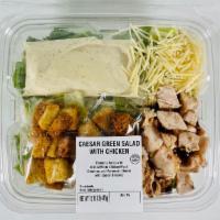 Chicken Caesar Salad 15.75 Oz. · Romaine Salad with Grilled White Chicken Meat, Croutons and Parmesan Cheese with Caesar Dres...