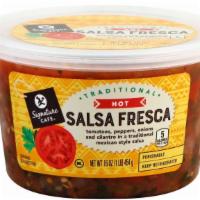 Signature Café Fresca Salsa · Tomatoes, onions, peppers, and cilantro in a traditional mexican style salsa.