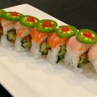 Sequoia Station Roll   · [Spicy Tuna, Cucumber] 
Salmon, Yellow tail, sliced Jalapeno w/Spicy Garlic Sauce