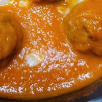 Meatballs with Marinara (Appetizer) · delicious meatballs and marinara sauce