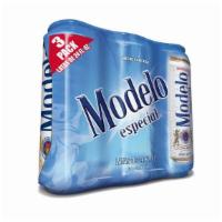 Modelo Especial 24oz can, 3 Pack Cans · Includes CRV Fee
