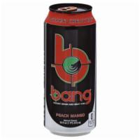 Bang Peach Mango Can 16 oz · Includes CRV Fee