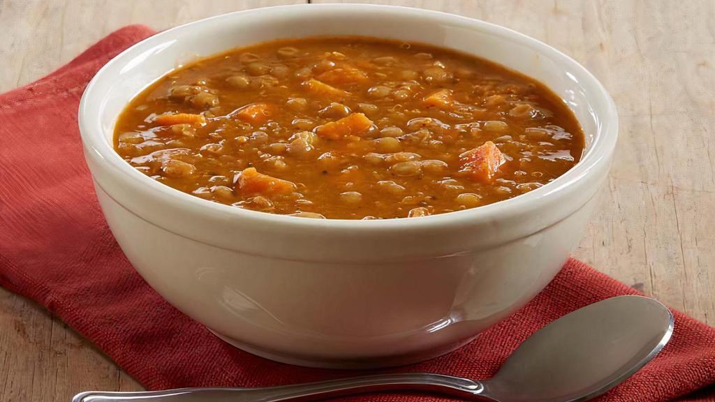 Vegan Lentil With Ancient Grains Soup · Hearty lentil soup
