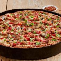 Build Your Own Pizza - Shareable · Start with a cheese and tomato base. Choose from a variety of meats and vegetables.
