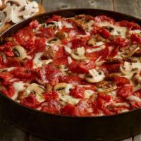 Bj'S Classic Combo Pizza - Shareable · Pepperoni | italian sausage | mushrooms | seasoned tomatoes