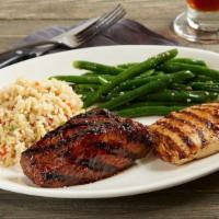 Tri-Tip And Grilled Chicken Combo* · 6 oz. slow-roasted sirloin tri-tip glazed with BJ's Peppered BBQ sauce | seasoned grilled ch...