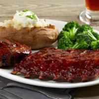 Tri-Tip And Baby Back Ribs Combo* · 6 oz. slow-roasted sirloin tri-tip glazed with BJ's Peppered BBQ sauce | half rack of baby b...