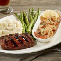 Tri-Tip And Shrimp Scampi Combo* · 6 oz. slow-roasted sirloin tri-tip glazed with BJ's Peppered BBQ sauce | shrimp scampi | cho...