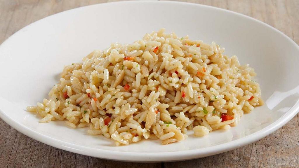 Rice Pilaf · Rice | red bell pepper | green onion