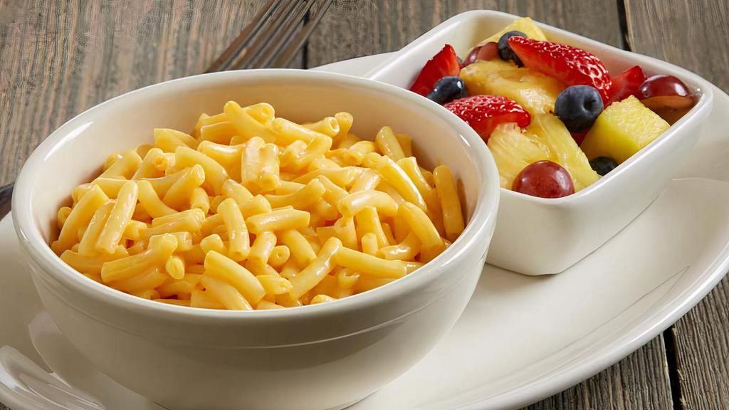 Mac 'N' Cheese · Hot and tasty KRAFT Macaroni & Cheese | served with your choice of kids' side and drink