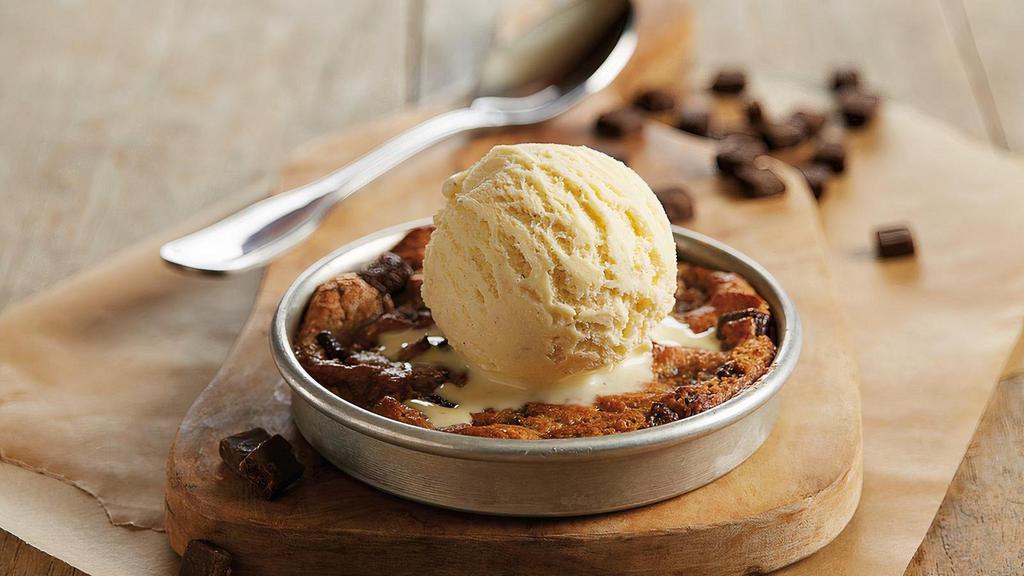 Kids' Mini Pizookie® · Fresh-baked cookie | served with a scoop of ice cream