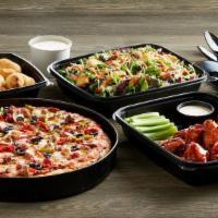 Wings Feast · 1 Large Deep Dish Pizza | 1 Wings Platter | 1 Salad | 6 Garlic Knots                        ...