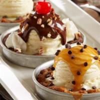 Pizookie® Trio · Your choice of three mini Pizookies® | served with your choice of ice cream