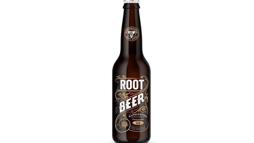 Bj'S Root Beer - Single Bottle · A caffeine-free root beer soda sweetened with pure cane sugar and free of artificial flavors.  A recycling deposit has been added, where applicable.