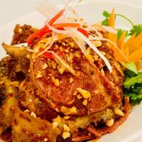 Boiled Sliced Beef and Beef Stomach in Chili Sauce夫妻肺片 · 