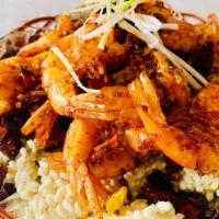 Shrimps with Crispy Rice Cracker特色锅巴虾 · 