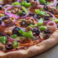 Cowell’s Combo · Pepperoni, sausage, olives, mushrooms, onions & bells.