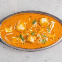 Paneer Tikka Masala  (V, GF) by Zareen's · By Zareen's. A hot bowl of cubed paneer in a luscious tomato-cream curry. Contains dairy. We...