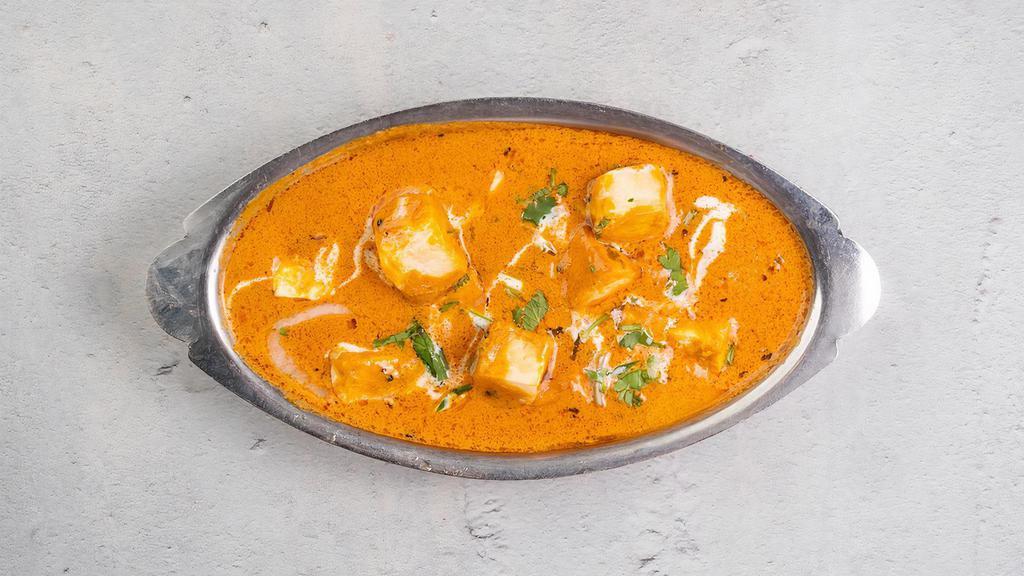 Paneer Tikka Masala  (V, GF) by Zareen's · By Zareen's. A hot bowl of cubed paneer in a luscious tomato-cream curry. Contains dairy. We cannot make substitutions.