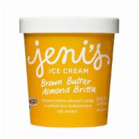 Brown Butter Almond Brittle (GF) by Jeni's Splendid Ice Creams · By Jeni's Splendid Ice Creams. Brown-butter-almond candy crushed into buttercream ice cream....