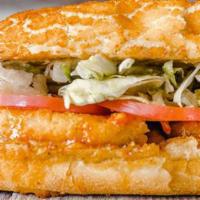 The Time Traveler'S Wife · Vegan Fried Chicken, Zesty Orange Glaze, Provolone. All sandwiches are served hot with dirty...