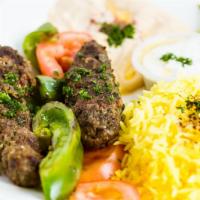 Kefta Kabob · Two rolls of Harris Ranch, HFSAA approved zahiba, angus ground beef grilled to perfection on...