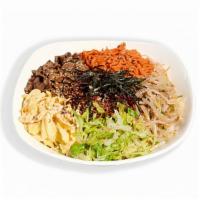 Bibimbap · White rice, quinoa, assorted seasonal vegetables, sesame seeds, and egg served with Bonchon ...