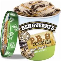 Ben & Jerry'S Non-Dairy P.B. And Cookies · Vanilla non-dairy frozen dessert with chocolate sandwich cookies & crunchy peanut butter swi...