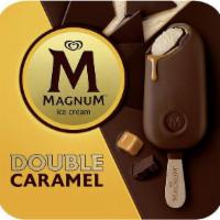 Magnum Double Caramel Ice Cream Bars 3Ct · A sweet delight featuring two layers of decadent chocolate. Velvety Madagascan vanilla bean ...