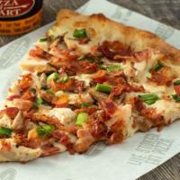 Chicken & Bacon · Grilled, hormone-free chicken breast, all-natural bacon, local mushrooms, parmesan cheese, g...